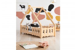 Łóżko dla dzieci domek Gato - szer. 80 cm