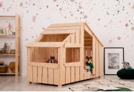 Łóżko dziecięce domek Fred - różne rozmiary, łóżko dla dzieci domek z drewna