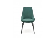 Krzesło tapicerowane Dali, krzesło zielone z aksamitu, krzesła szare z aksamitu Dali