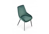 Krzesło tapicerowane Dali, krzesło zielone z aksamitu, krzesła szare z aksamitu Dali