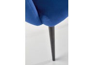 Krzesło tapicerowane tkaniną aksamitną gia, krzesło oryginalne Gia