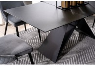Stół rozkładany, czarny 120-160 cm vagar, stoły rozkładane 160 cm
