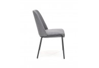 Szare krzesło tapicerowane Lira, krzesła z tkaniny szare Lira, krzesłą do kuchni