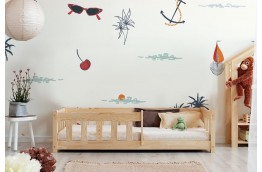 Łóżko dla dziecka drewniane sosnowe Chika - różne rozmiary