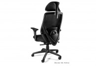 Czarny fotel ergonomiczny Chester, fotel biurowy czarny chester, czarne fotele biurowe