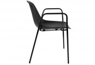 krzesło nowoczesne , krzesło plastikowe , krzesło czarne , krzesło z polipropylenu