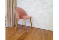 Krzesło na złotych nogach Colin , krzesła do salonu colin, krzesła tapicerowane złote nogi