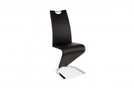 krzesło, krzesła, krzesło do jadalni, krzesło do salonu, krzesło ekoskóra,czarny, chrom,