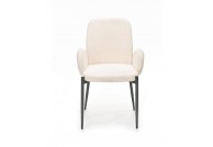 Krzesło tepicerowane Vega, krzesła do jadalni boucle vega, krzesła z tkaniny