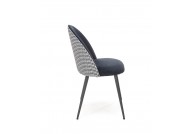 Krzesło z tkaniny velvet Check, stół i krzesła, krzesła do jadalni, krzesła w pepitkę