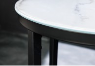 nowoczesny stolik kawowy , stolik kawowy , ława marmurowa , ława hierro , stolik biało czarny