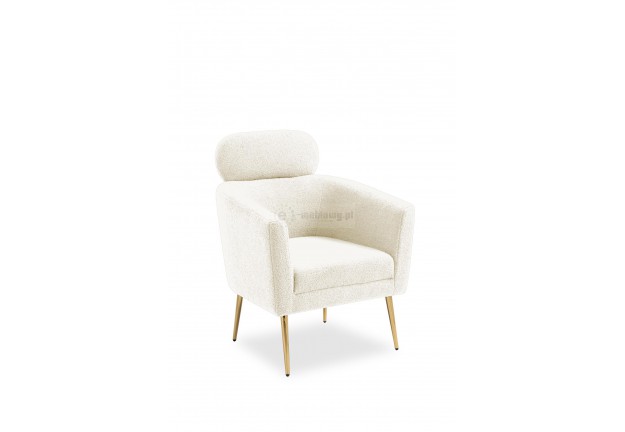 Fotel z tkaniny boucle Melisa, fotele wypoczynkowe z tkaniny boucle, fotele Melisa