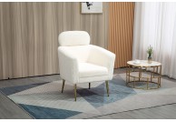 Fotel z tkaniny boucle Melisa, fotele wypoczynkowe z tkaniny boucle, fotele Melisa