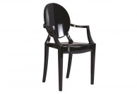 krzesło, krzesła, krzesło do jadalni, krzesła do salonu, poliwęglan,czarny, transparentny,