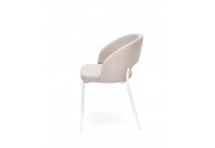 Krzesło tapicerowane Guliver / białe nogi, krzesła na białych nogach guliver, krzesła tapicerowane