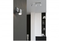 Plafon sufitowy Ring 6 / chrom, plafony na sufit srebrne ring, lampy na sufit chromowane