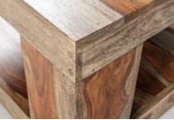 Stolik kawowy z drewna palisander Smoke - 60 cm, stolik kawowy kwadratowy, stolik drewniany smoke