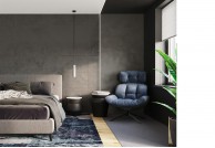 Pojedyncza lampa wisząca betonowa Luvo, lampa betonowa loft luvo, lampy do salonu