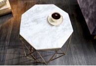 Stolik kawowy z marmurowym blatem 50x50x50 cm diamond, stoliki kawowe do salonu diamond