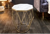Stolik kawowy z marmurowym blatem 50x50x50 cm diamond, stoliki kawowe do salonu diamond