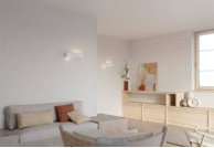 Kinkiet ceramiczny Sigma biały, lampy ścienne ceramiczne białe, kinkiety białe sigma