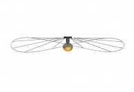 Designerski plafon / kinkiet Eskola 140 cm, kinkiety dekoracyjne czarne eskola, lampy ścienne 
