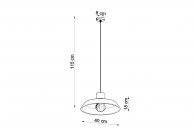 Lampa wisząca nad stół do jadalni, lampy wiszące betonowe afra, lampy wiszące afra,