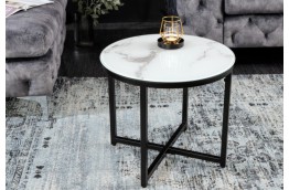 Okrągły stolik kawowy szklany 50 cm Elegance