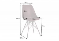 Krzesło bordowe Astrid, krzesło do toaletki, krzesła do stołu, stół i krzesła