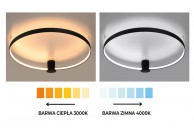 Plafon sufitowy okrągły biały LED 3000K, plafony na sufit białe, lampy na sufit okrągłe