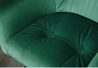 Krzesło barowe zielone z aksamitu Euphoria, hokery zielone, hokery 100 cm, krzesła barowe z aksamitu