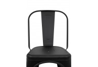 Krzesła ze stali tower, krzesła czarne metalowe, krzesła sztaplowane, krzesła metalowe czarne
