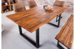 Stół z drewna akacjowego Genesis 140 cm