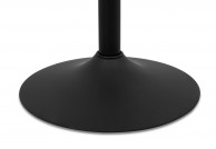 czarny hoker z tworzywa flint, czarne stołki barowe flint