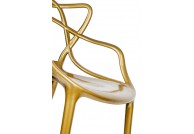Krzesła plastikowe złote luxo, krzesła z tworzywa złote luxo