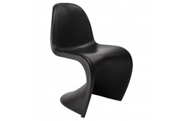 Oryginalne krzesło z tworzywa czarne Hover, czarne krzesła z tworzywa hover