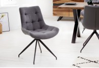 szare krzesła tapicerowane Divani, krzesła do jadalni szare
