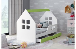 Łóżko dziecięce House z szufladą 140/70, łóżko dziecięce house z szufladą 140x70, łóżko dla dziewczynki