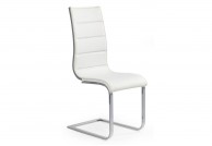 krzesło, krzesła, krzesło do jadalni, krzesło do salonu, krzesło ekoskóra, sklejka laminowana,biały-szary,chromowane