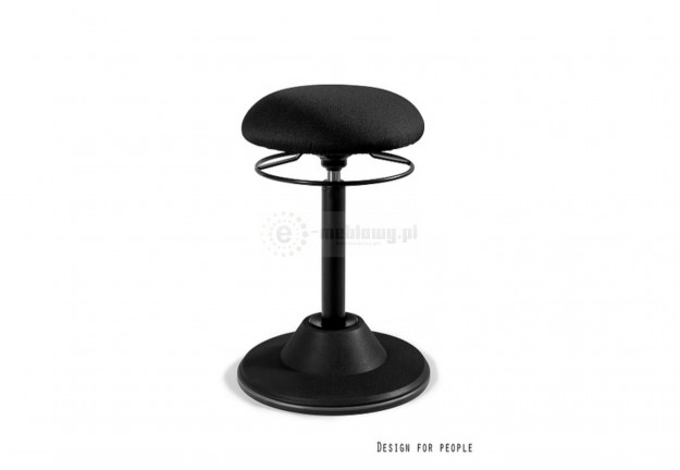 Stołek balansujący czarny Carmen, czarny stołek barowy, stołek balansujący carmen czarny