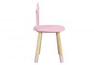 krzesło dziecięce różowe, krzesło dla dziewczynki różowe korona