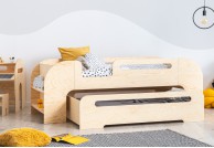 łóżko dziecięce podwójne aiko, łóżka dla dzieci drewniane aiko, łóżko dziecięce z szufladą