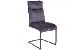 Krzesło na płozach Comfort z aksamitu