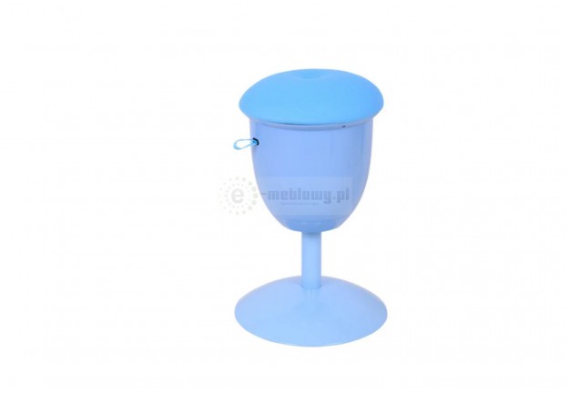 Niebieskie krzesło do biurka z regulacją Splat, krzesło z regulacją wysokości do biurka splat, hoker regulowany niebieski splat