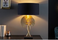 Dekoracyjna lampka stojąca 62 cm Adil, lampki biurkowe czarne, lamki do sypialni, 