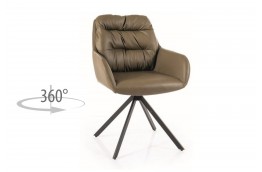 Krzesła z ekoskóry z funkcją obracania 360 stopni Rocky