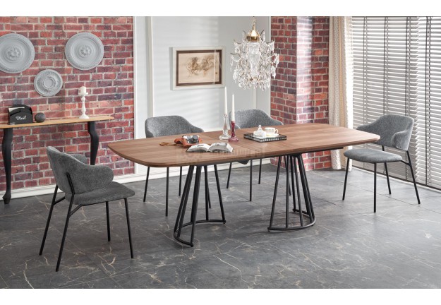 Stół rozkładany 180 - 200 cm Everton - orzechowy, stoły rozkładane do jadalni, stoły 200 cm