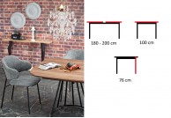 Stół rozkładany 180 - 200 cm Everton - orzechowy, stoły rozkładane do jadalni, stoły 200 cm