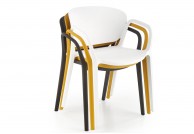 Krzesła sztaplowane z polipropylenu Shari , krzesła plastikowe shari, kolorowe krzesła