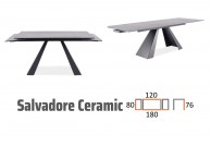 Stół rozkładany salvadore ceramic II ceramika + szkło z efektem marmuru 120-180 cm